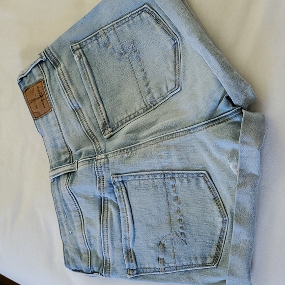 American Eagle Outfitters Hi-Rise Shortie Denim Short Sz 2 - Picture 8 of 9